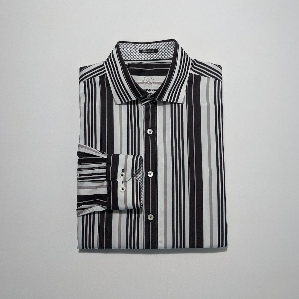 Bugatchi Men's Long Sleeve Shirt Large